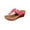 Hot Pink, variant on Xfvqtps Wedges for Women Flatform Flip Flops Flower Buckle Decoration Arch Support Soft Sole Comfortable Non Slip Breathable Summer Leather Casual Walking Sandals Black