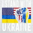 thumbnail image 3 of CafePress - I Stand With Ukraine Flag Amer Long Sleeve T Shirt - Unisex Cotton Long Sleeve T-Shirt, 3 of 4