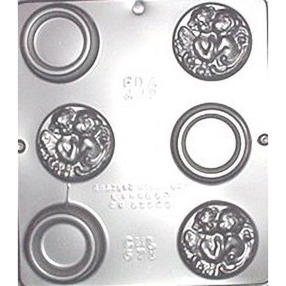 671 Box with Cupid Cover Chocolate Candy Mold