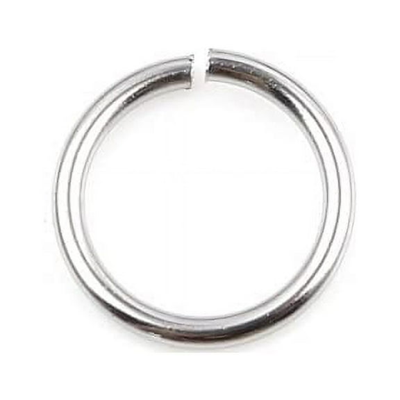 HDSupplies 100 Pieces - 304 Stainless Steel Jump Rings - 8mm - 19 Gauge (0.9mm Thickness)