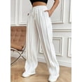 thumbnail image 2 of Casual Drawstring Waist Pleated Sweatpants (M, Black), 2 of 8