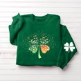 thumbnail image 5 of St Patricks Day Outfits for Women Four Leaf Clover Shirt Long Sleeve Casual Pullover Cute Crewneck Graphic Sweatshirt Irish Green Womens Tops, 5 of 5