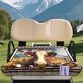 thumbnail image 3 of XYZCANDO Western Cow Sunflower Golf Cart Seat Cover | 2-Person With 4 Pockets | Non-Slip Washable Universal Golf Cart Accessory, 3 of 8