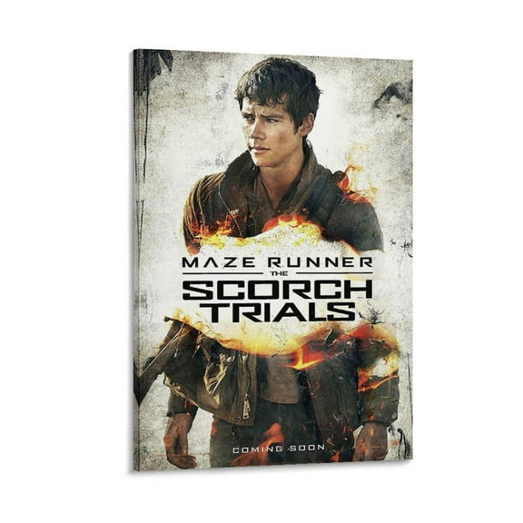 Maze Runner Scorch Trials - Movie Poster Posters Art Print Wall Photo Paint Poster Hanging Picture Family Bedroom Decor Gift 16x24inch(40x60cm)