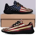 thumbnail image 3 of Pit bull American flag Shoes Sneakers Black Size 11, 3 of 7