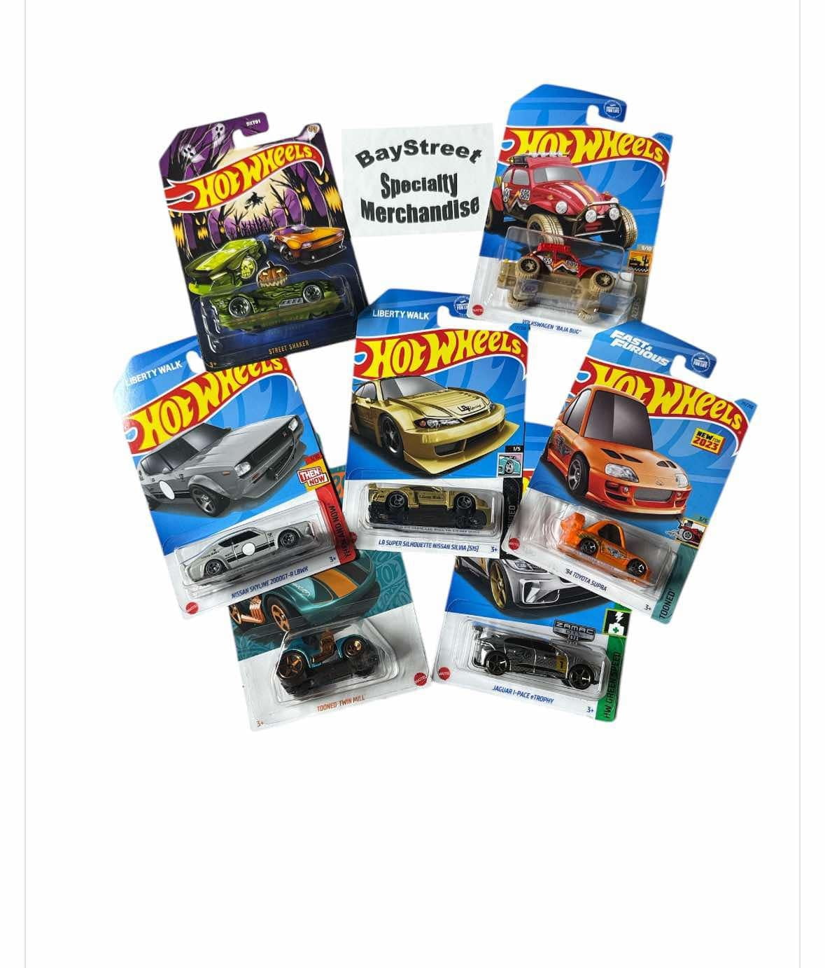 Instant HOT WHEELS COLLECTION - 72 Collectible Diecast Mix With a Treasure Hunt , Anniversary Cars, Barbie Cars & Fast N The Furious Cars