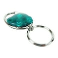 thumbnail image 2 of Sweda Stainless Steel Valet Keychain with Red LED Light - Green Body - 1" Split Ring - Lot of 6, 2 of 6