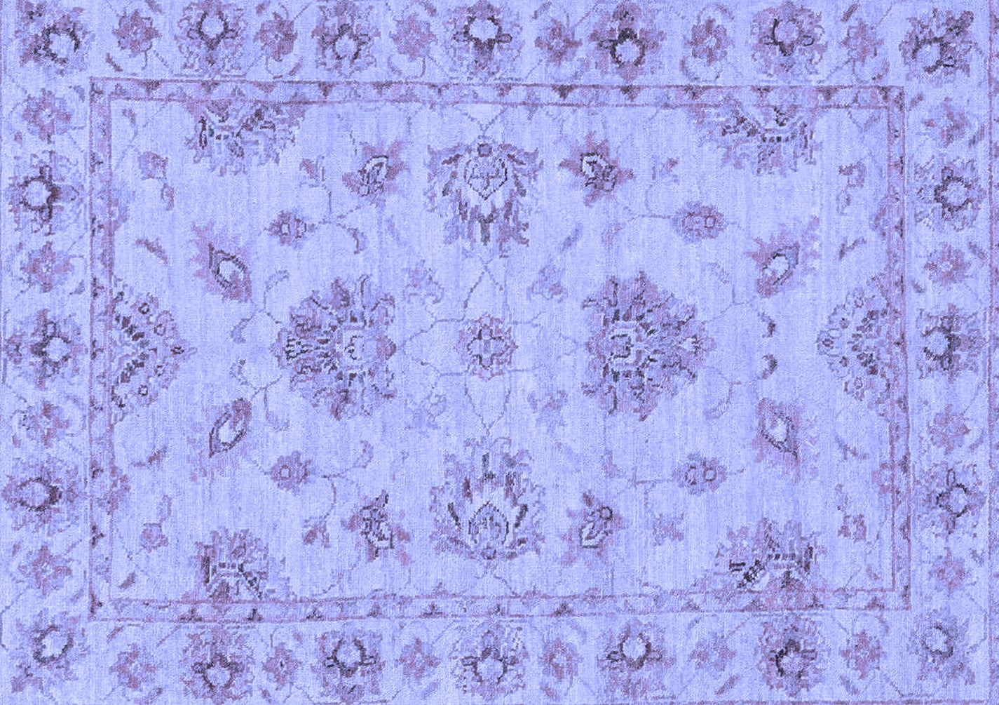 Ahgly Company Indoor Rectangle Abstract Blue Modern Area Rugs, 2' x 3