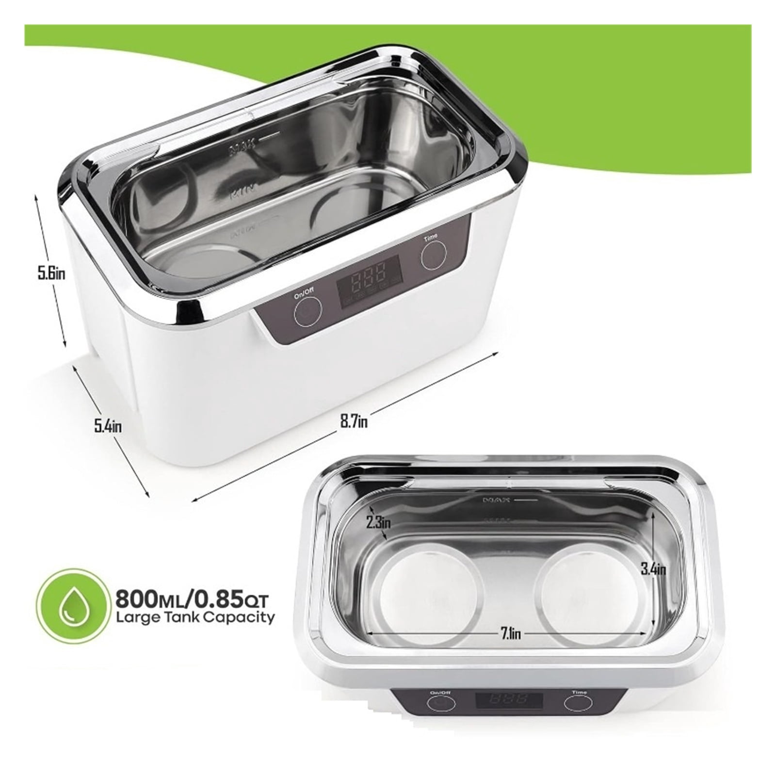 Ultrasonic Jewelry Cleaner for Silver, Gold, Diamond Ring, Necklaces Professional Ultrasonic ,Convenient to Use