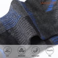 thumbnail image 3 of JASGOOD 12 Pairs Mens Ankle Socks Low Cut Cushioned Athletic Short Socks with Heel Tab, 3 of 6