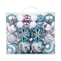 WEGFTDUOP 48PCS Christmas Ball Ornaments Christmas Tree Decoration Holiday Multiple Styles Ornaments For Christmas Trees Party Ball Decoration