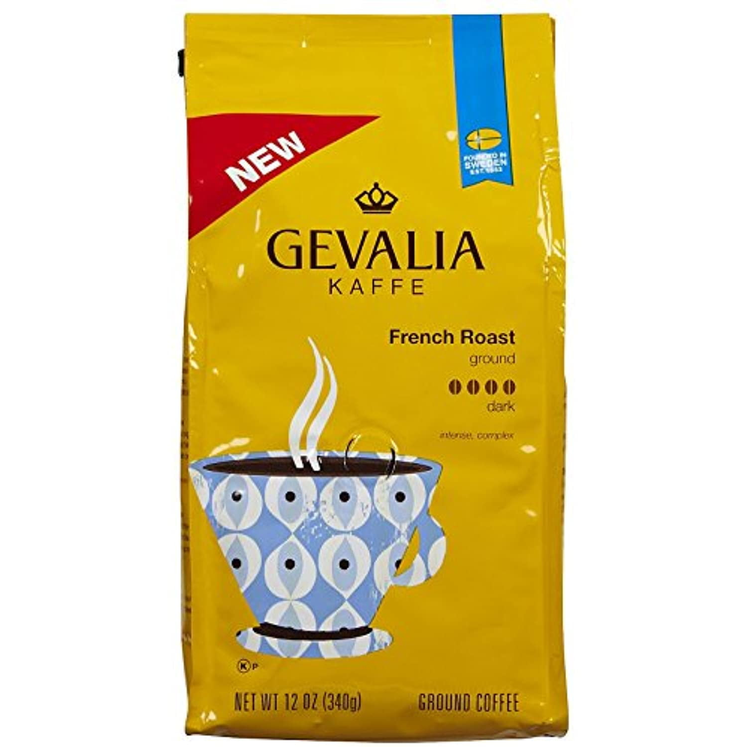 Gevalia Roast And Ground Coffee, French Roast, 12 Ounce (Pack Of 3