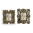 thumbnail image 6 of DecMode 4" x 6" Handmade Intricate Carved Gold Scroll Photo Frame (2 Count), 6 of 16