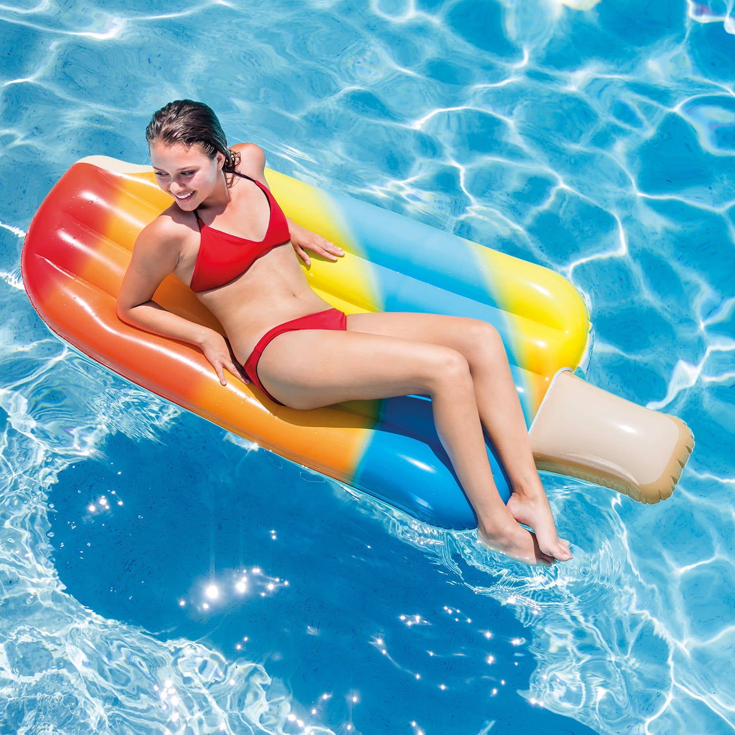 intex inflatabull pool float