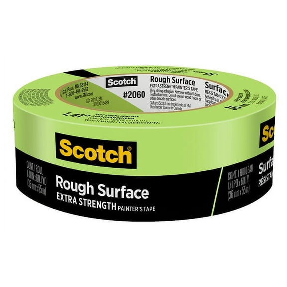 2PC Scotch 1.41 in. W x 60.1 yd. L Green Medium Strength Masking Tape 1 pk