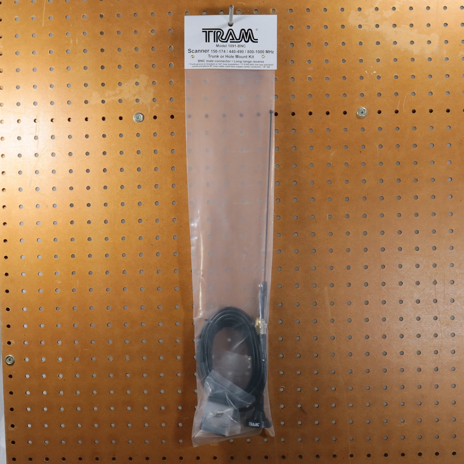 Tram Scanner Trunk/Hole Mount Antenna Kit with BNC-Male Connector