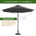 Covered Living 11ft Patio Umbrella Replacement Cover Canopy, 8 Ribs