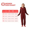 thumbnail image 2 of Joyfy Christmas Onesies for Women,Adult Fleece Plaid Hoodie Full Zipper Onesie Pajamas for Women,Holiday Pajamas for Women, 2 of 10
