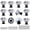 Black B, variant on 26 pcs Glass Cabinet Knobs Crystal Drawer Pulls Clear 30 mm Diamond for Kitchen, Bathroom Cabinet, Dresser and Cupboard by DeElf