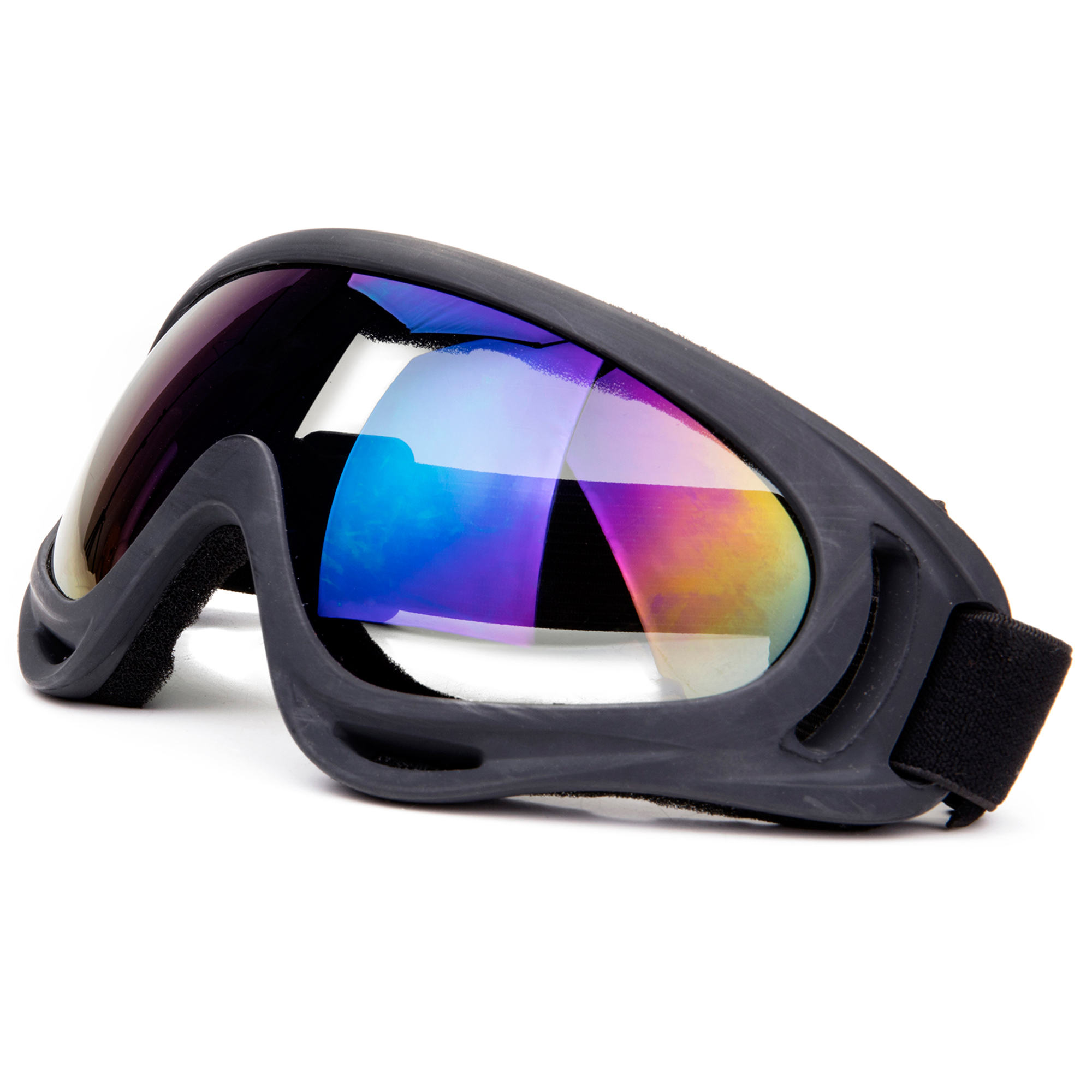 FOCUSSEXY Black and Multi-Color Snowboarding and Skiing Sport Goggles - image 1 of 8
