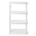thumbnail image 3 of Gracious Living Étagère de Rangement à 4 Tablettes Réglables, Capacité Moyenne, Blanc, 3 of 11