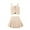Beige, variant on ZACPNCV Toddler Girl's 2 Piece Summer Outfits Striped Sleeveless Top and Skirts Sets Pink 7-8 Years