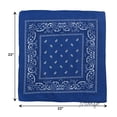 thumbnail image 5 of Motique Accessories 22 Inch Cotton Paisley Bandana, 5 of 6