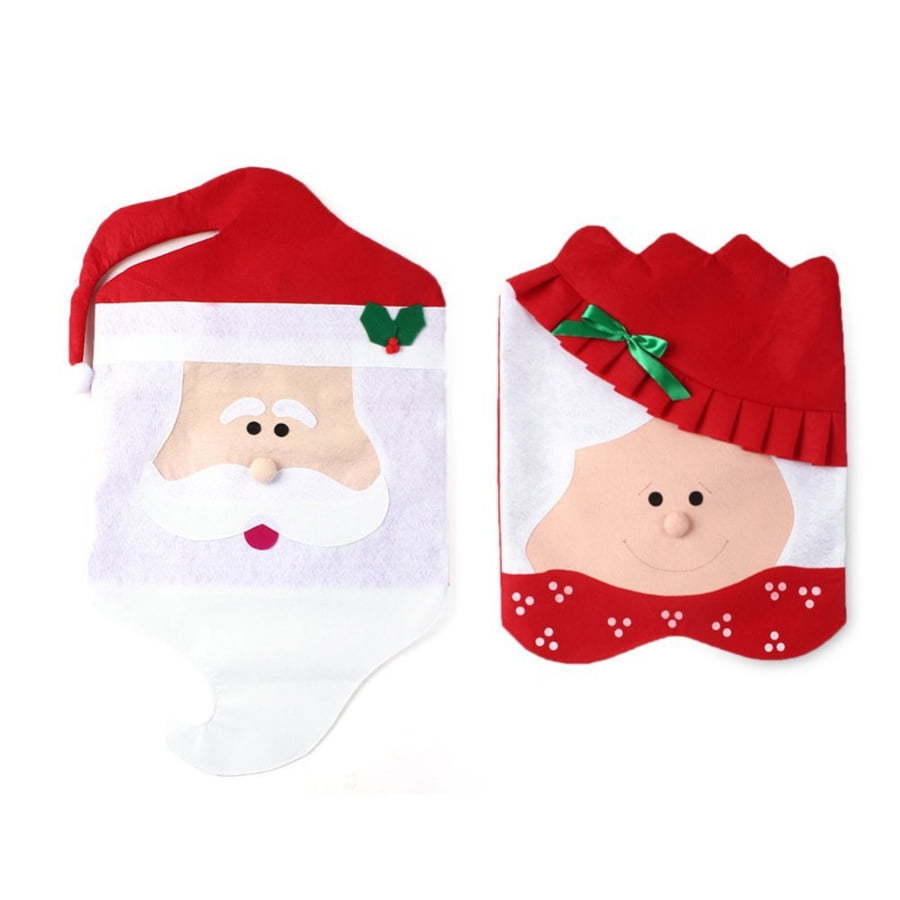 santa hats chair backs