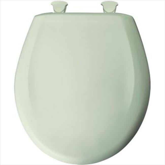 Round Closed Front Toilet Seat in Sea Mist Green