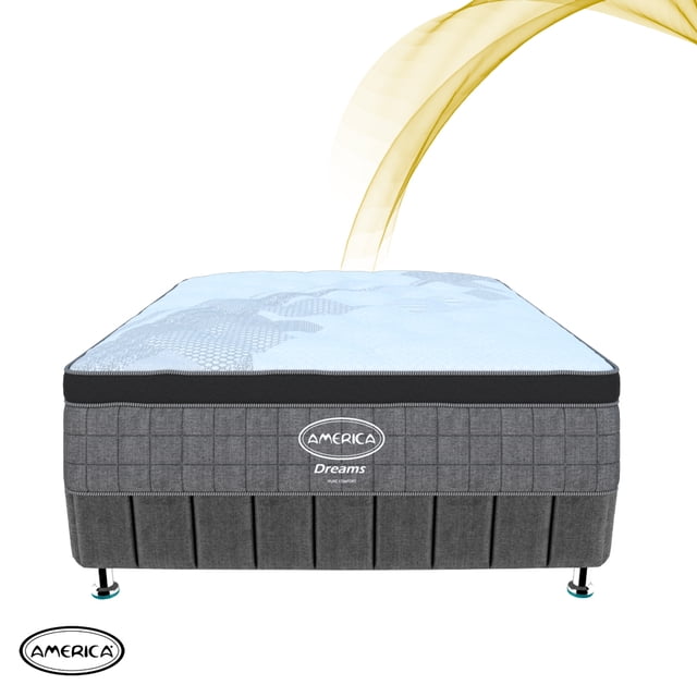 Colchoneta America Colchón Queen Size Dreams Mega Box Queen Size Hipoalergénico