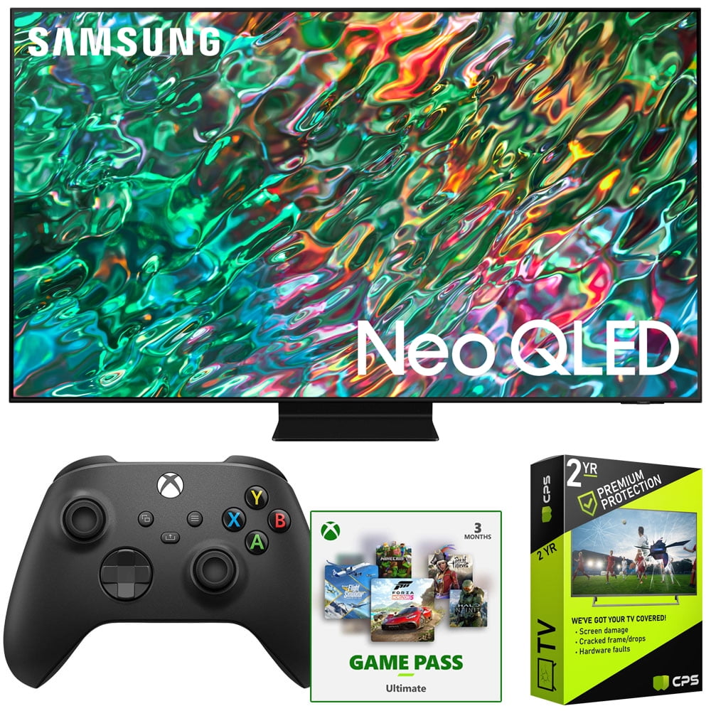 Ongehoorzaamheid dak Voorstad Samsung QN90BA 75" Neo QLED 4K Quantum HDR Smart TV (2022) Bundle with Xbox  Controller, 3-Month Xbox Game Pass Ultimate Subscription and 2-Year  Accidental Extended Warranty - Walmart.com