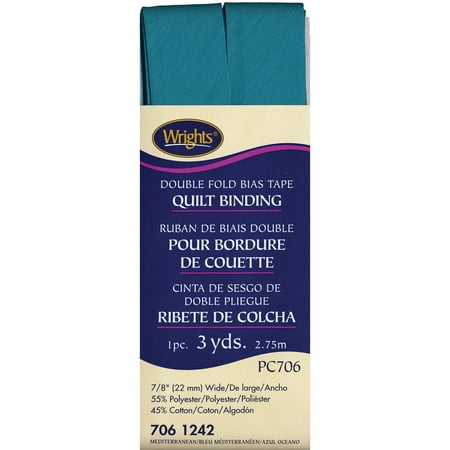 UPC: 0070659724527 | Wrights 7/8 Double Fold Mediterranean Quilt Binding 3 yd.