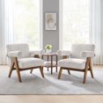 thumbnail image 1 of Modway Lyra Fabric Armchair - Set of 2 in Ivory Fabric, 1 of 10