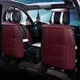 thumbnail image 2 of Tuqiang Car Seat Covers Leather Full Set for SEAT for Arona 2017-Present Professional Grade 5-Seat Vehicle Protectors with Premium Materials Red, 2 of 7