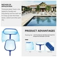 thumbnail image 4 of FRCOLOR Pool Net Rake 1 Set Pool Skimmer Net Mesh Swimming Pool Salvage Net Retractable Leaf Rake,16.93"X10.24"X11.81", 4 of 5