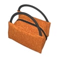 thumbnail image 7 of Ratiio Orange Glitter Pattern Portable Insulation Lunch Bag, Insulated Food Delivery Bag, Meal Grocery Tote Insulation Bag Large Capacity Reusable Warming Bag, 7 of 7