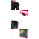 thumbnail image 5 of Caballete de arte para niños, pizarra magnética plegable de doble cara ajustable de pie para niños, color rosa, 5 of 5