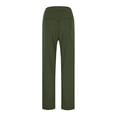 thumbnail image 5 of Lixiuxyad Baggy Wide Leg Pants High Waist Yoga Pants For Women Solid Color Capri Leggings Stretchy Fitness Sports Cropped Tights Green, 5 of 6