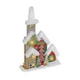 thumbnail image 1 of Led Snow Covered Wooden Glitter Church, 1 of 3