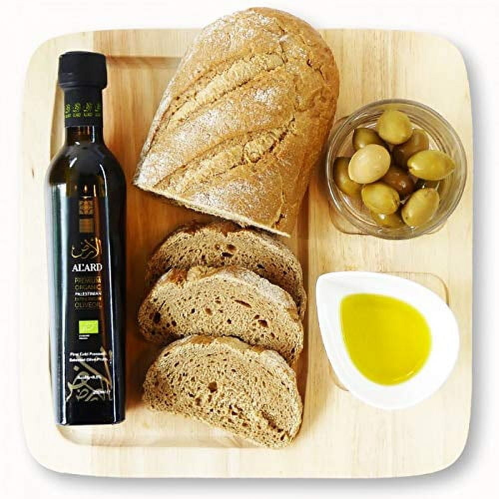 Al'ARD Extra Virgin Olive Oil First Cold Pressed 500mL/16.9fl.oz. One (1) Bottle - زيت زيتون الأرض الفلسطيني