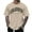 Khaki, variant on Shirts For Men Mens Hipster Hop Elong Round Hemline Crewneck T-Shirt,Dark Gray XL