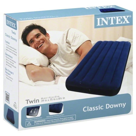 Intex Recreation Classic Downy Travel Airbed Twin (Best Air Travel Deals)