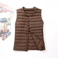 thumbnail image 4 of Ashirexll Womens Puffer Vest Short Sleeveless Lightweight Down Zip Front and Button Front Vest, 4 of 4