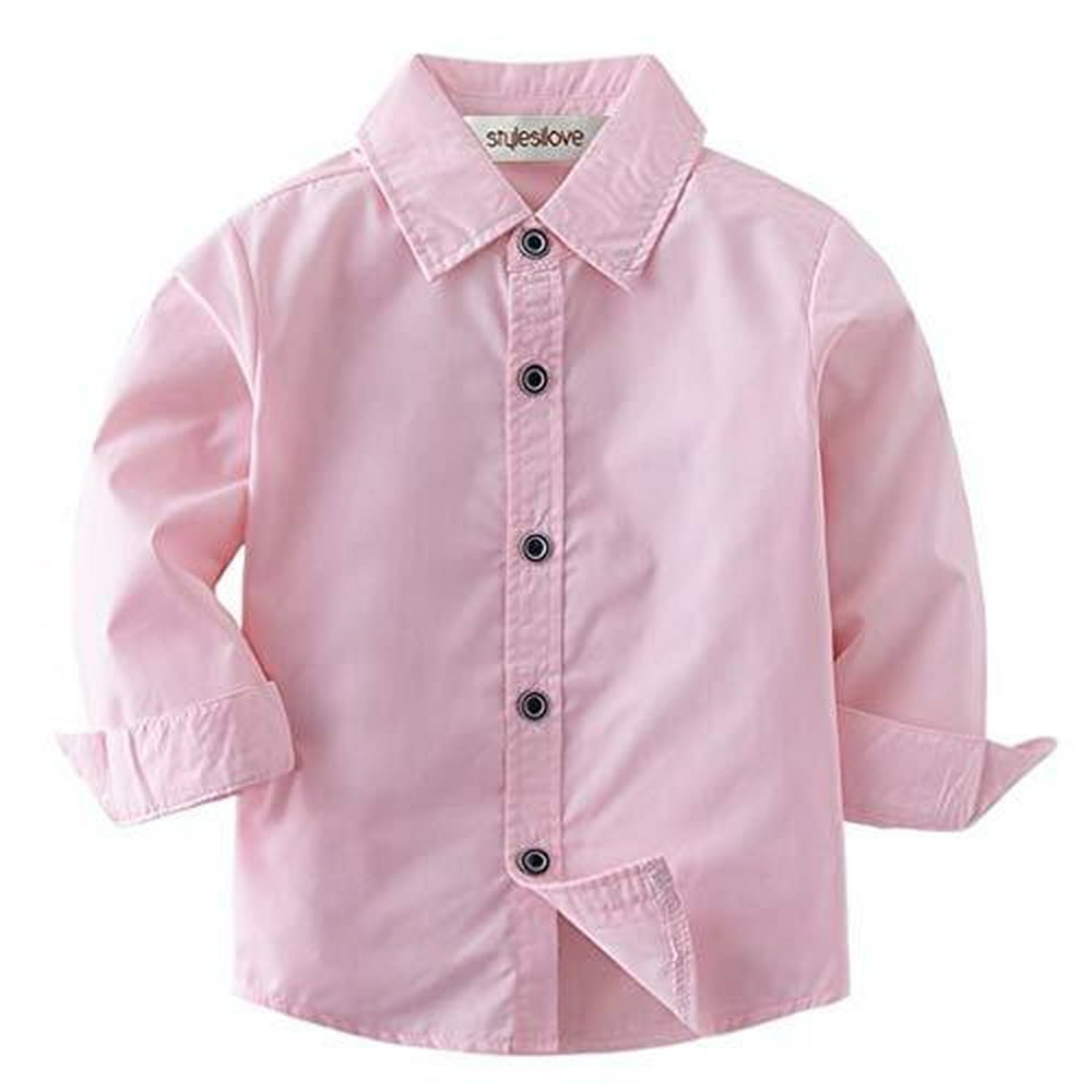StylesILove StylesILove Toddler Little Boy Long Sleeve Cotton Button