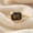 Rose Plated, variant on Emerald Cut Smoky Quartz Gemstone Bezel Ring, 925 Sterling Silver Yellow Gold Plated Stunning Handmade Ring, Anniversary Gift Trendy Jewelry for Her