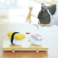 thumbnail image 4 of Jouet pour Chat à l'Herbe à Chat, Design Interactif de Sushi, Jouet en Peluche pour Chat, Jouet à Mâcher pour Chatons, 4 of 10