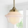 thumbnail image 5 of JONATHAN Y Kurtz 7.2" Adjustable Drop Metal/Glass LED Pendant, Brass Gold, 5 of 8
