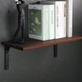 thumbnail image 3 of Soporte para estante de pared, soporte de metal negro mate, soporte de estante de metal para decoración de cocina, soporte resistente, 100 mm x 100 mm, 4 piezas, 3 of 5