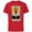 Red, variant on Marvel Tarot Arcana Iron Man as the King of Coins Card - Short Sleeve Cotton T-Shirt for Adults - Customized-Red