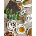 thumbnail image 4 of Spring Leaves Kitchen Dish Towels for Drying Dishes Set of 2, Pastoral Garden Botanical Brown Wooden Waffle Weave Microfiber Hand Tea Bathroom Towels Quick Dry & Absorbent Towel 15.7x23.6, 4 of 7